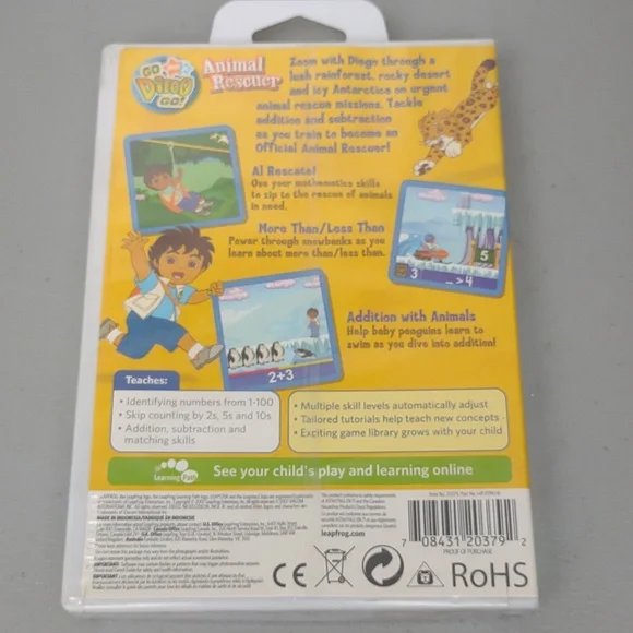 Leapster Go Diego Go Animal Rescuer Game - Picture 5 of 8